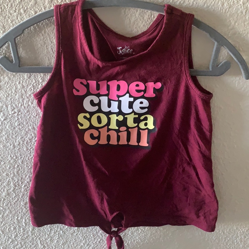 KIDS 2for8 DEAL Justice size 7 tank top